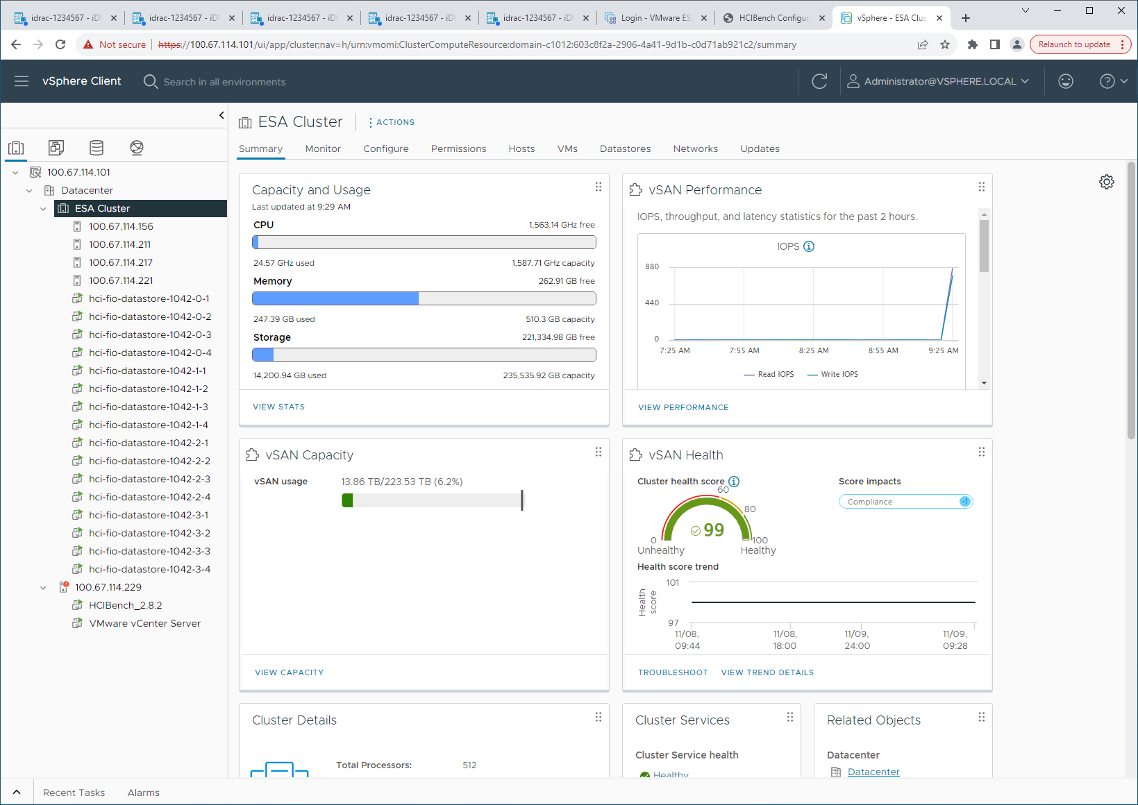 VMware vSAN 8 ESA-cluster