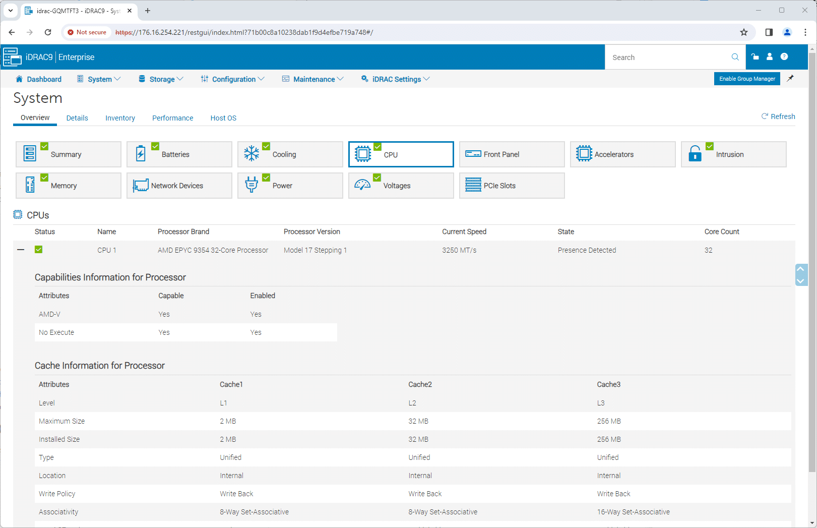 Dell PowerEdge R7625 iDRAC9