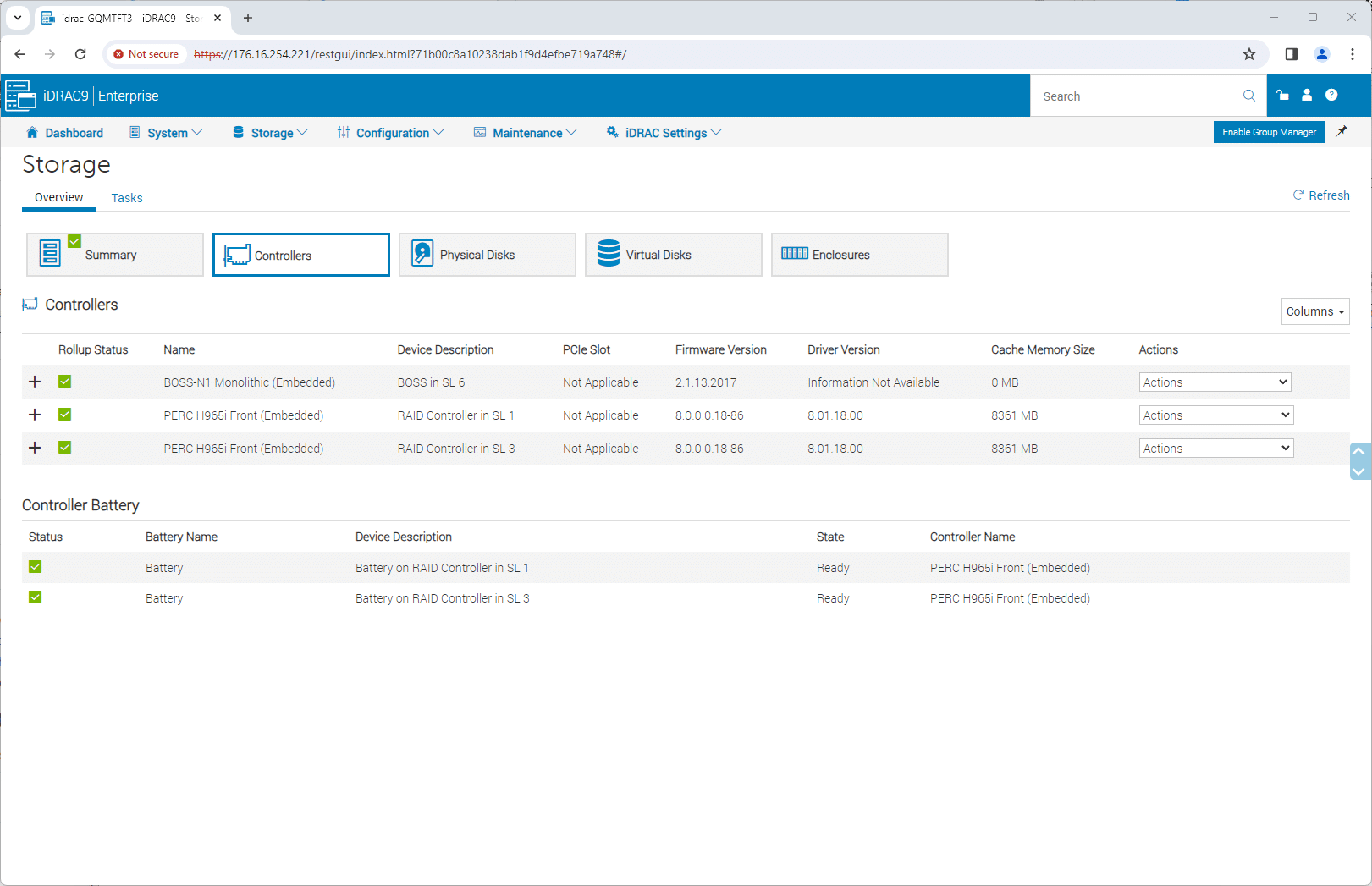 Dell PowerEdge R7625 iDRAC9 Storage