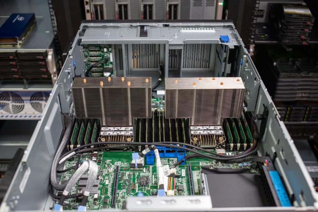 HPE ProLiant ML350 Gen11 overhead shot