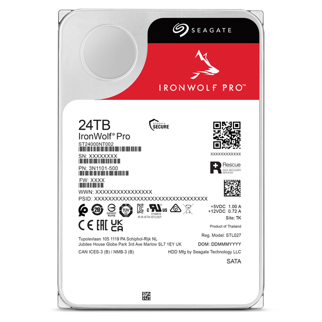 Seagate IronWolf Pro 24TB back