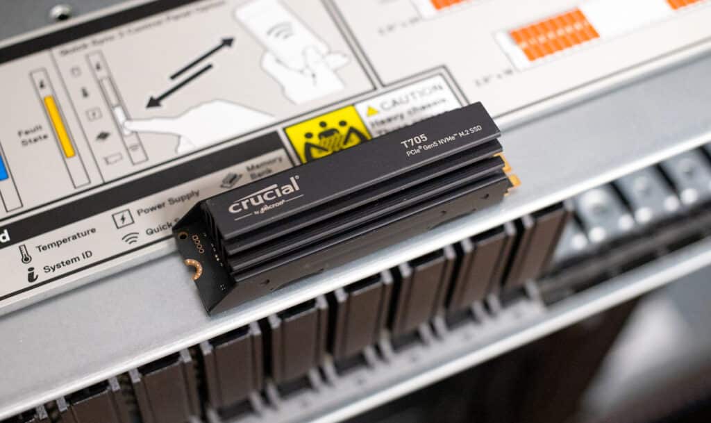 Dissipateur thermique SSD Crucial T705 PCIe Gen5