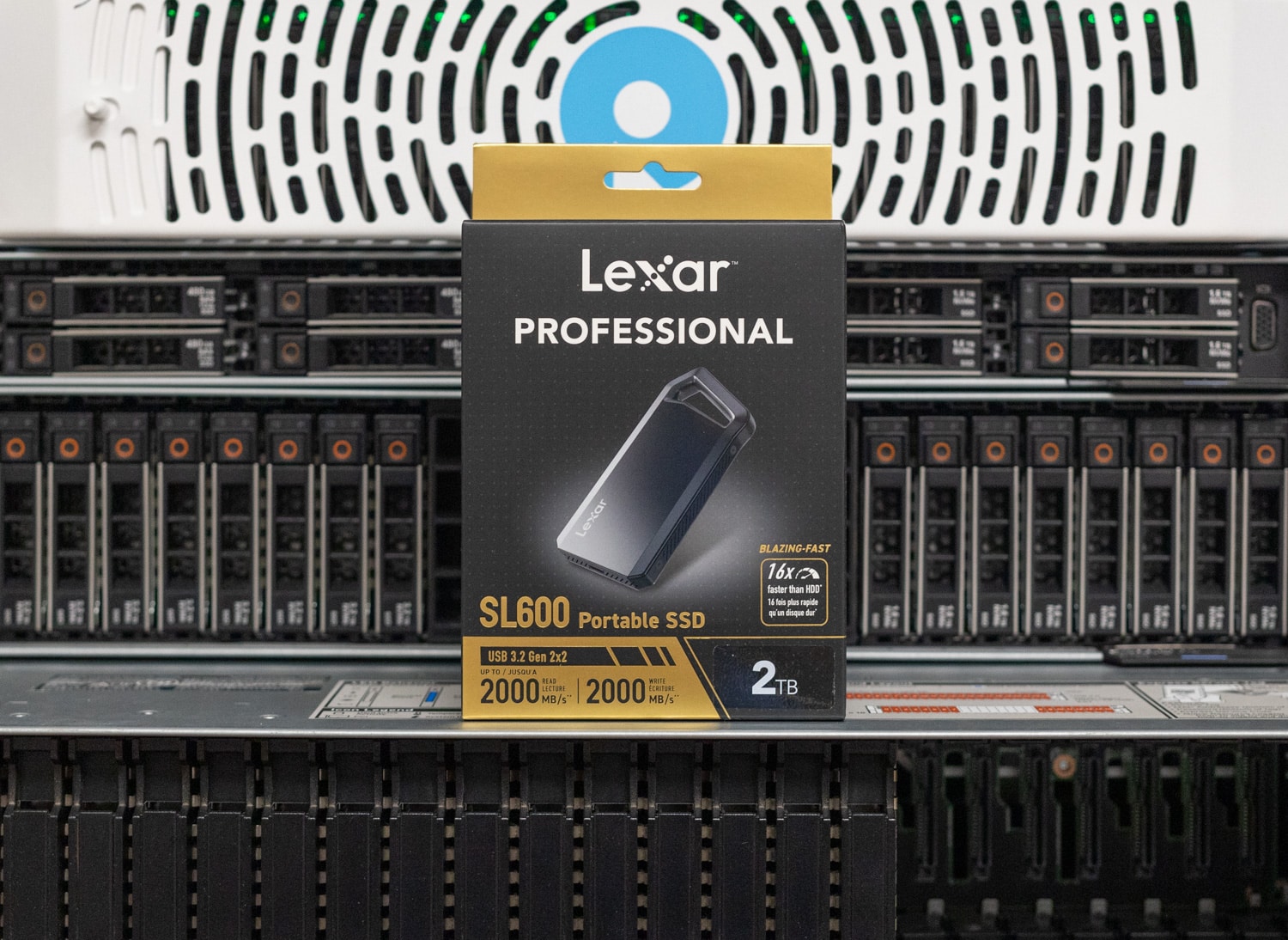 Embalagem SSD portátil Lexar SL600