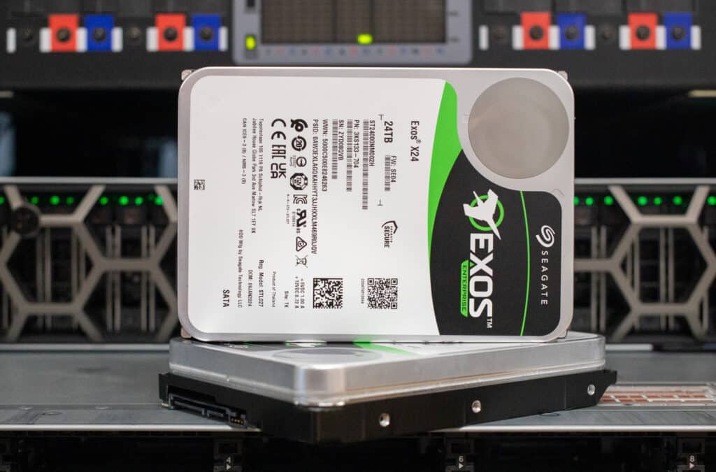 Côté Seagate Exos X24