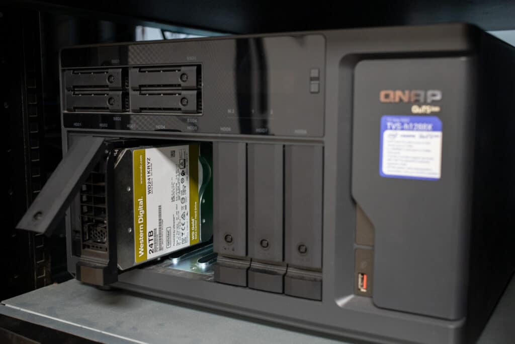 WD Gold 24 TB em QNAP NAS