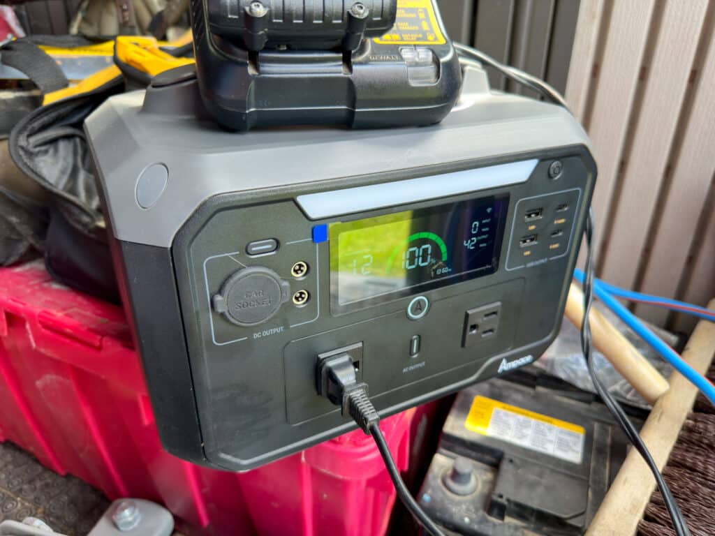Ampace Andes 600 Pro in use