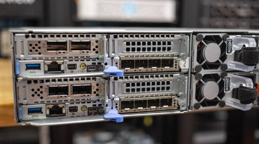 Dell PowerEdge C6615 tight shot of node