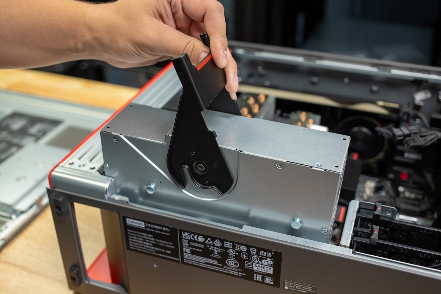 Lenovo ThinkStation P8 Tower Power Supply Removal