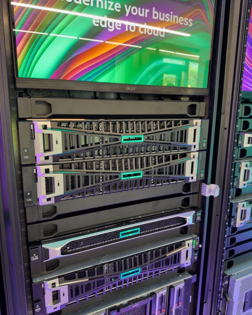 HPE GreenLake for Block Storage Alletra Mp racked