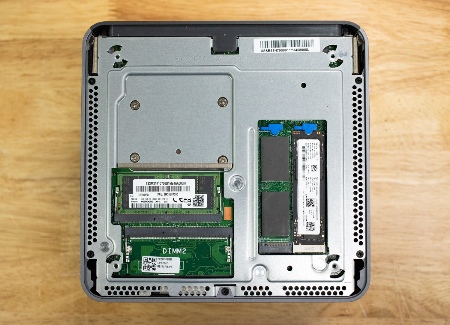 Lenovo ThinkCentre Neo Ultra Bottom Cover Removed