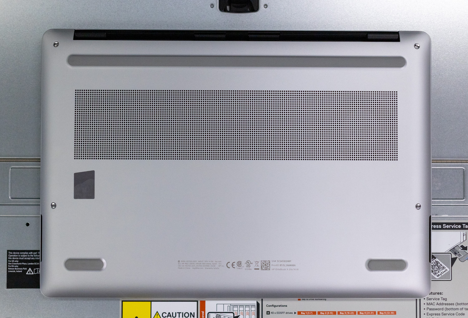 HP EliteBook X G1a Bottom