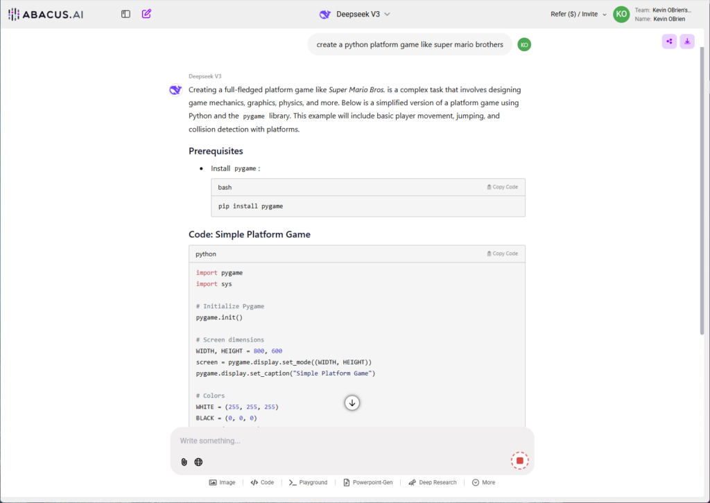 Abacus AI Programming