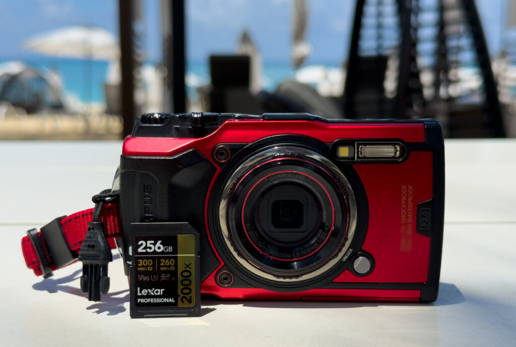 Lexar Professional 2000x SD with olympus tough tg7