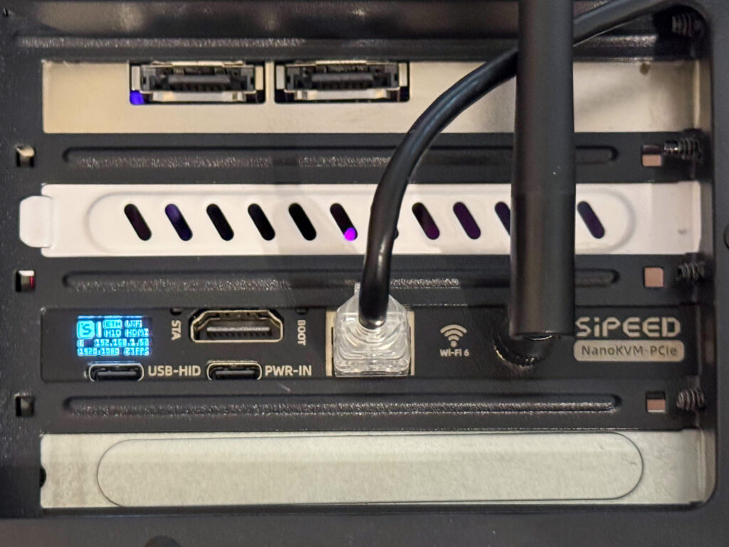 SIPEED NanoKVM-PCIe in a system