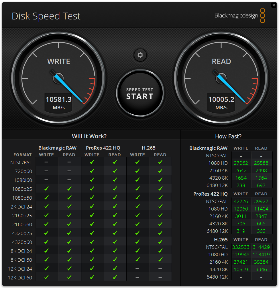 WF sn8100 2tb blackmagic