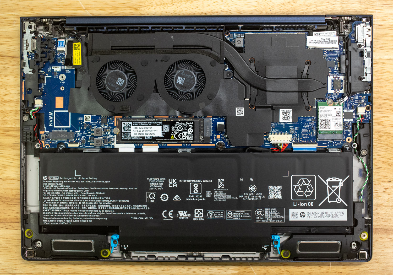 HP EliteBook X G1i open