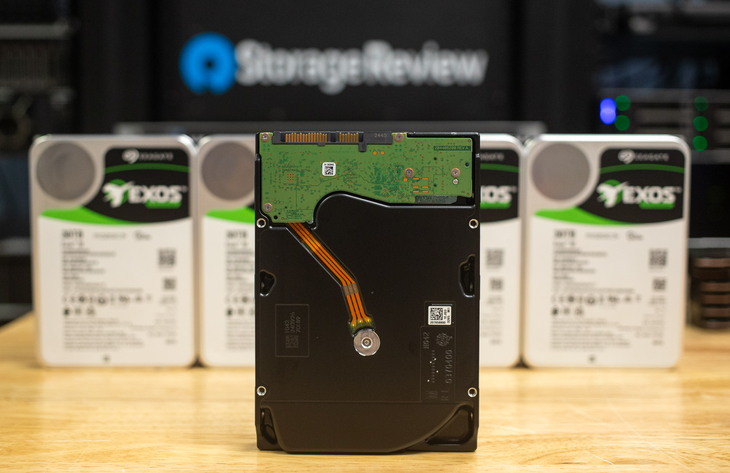 Seagate Exos M 30TB rear view