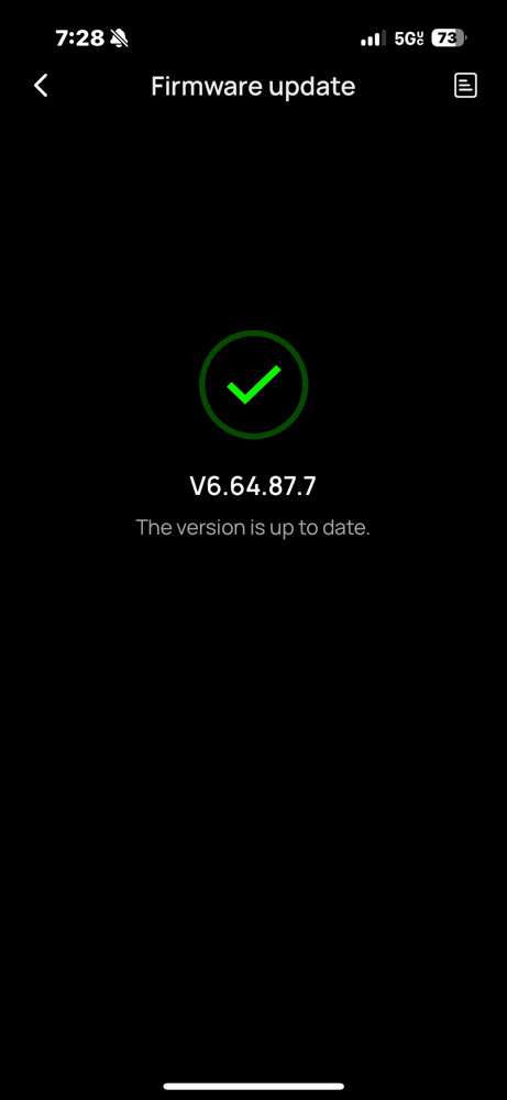 EcoFlow IOS app device firmware updates.