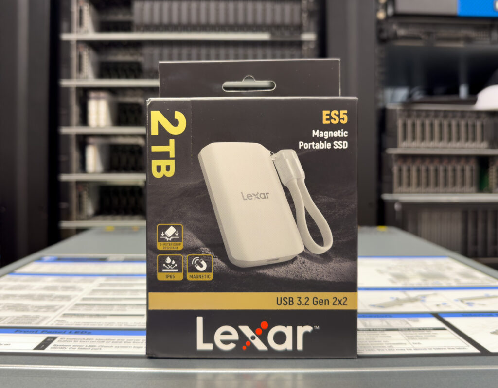 Lexar ES5 2TB packaging