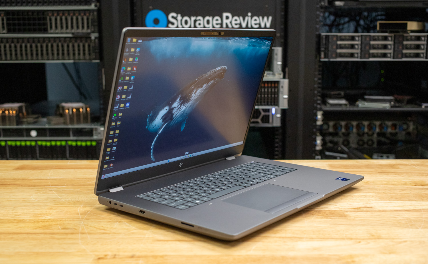 HP ZBook Fury Series 18 inch front side view.