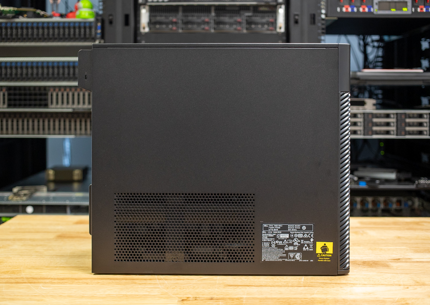 Dell Pro Max Tower T2 side view.