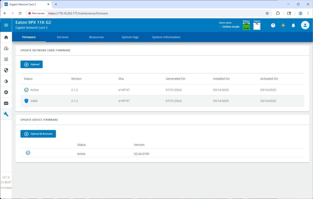 Eaton 9PX11KG2 Management