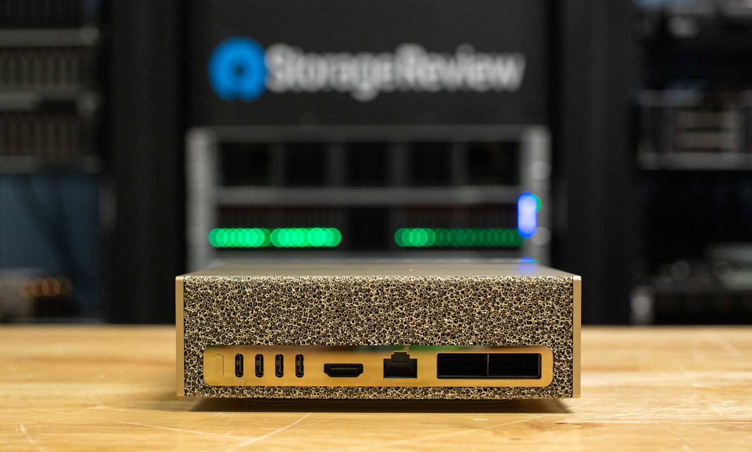Nvidia DGX Spark rear.