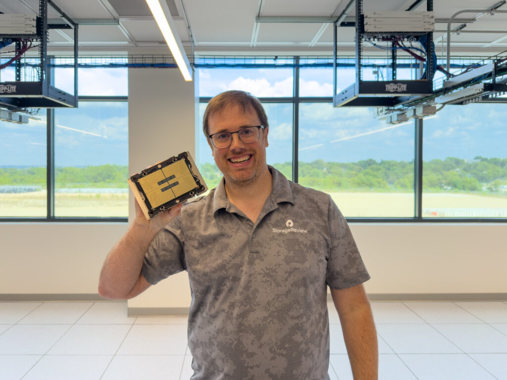 kevin with intel Xeon 6 P-core 6900-series processor