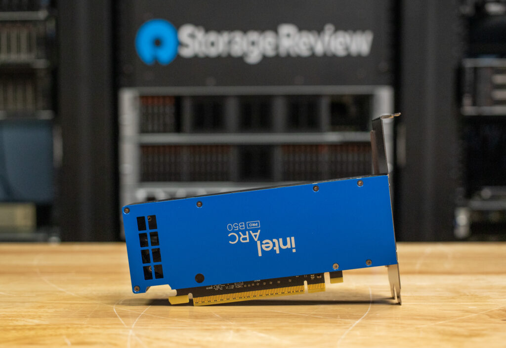 Intel Arc Pro B50 GPU back