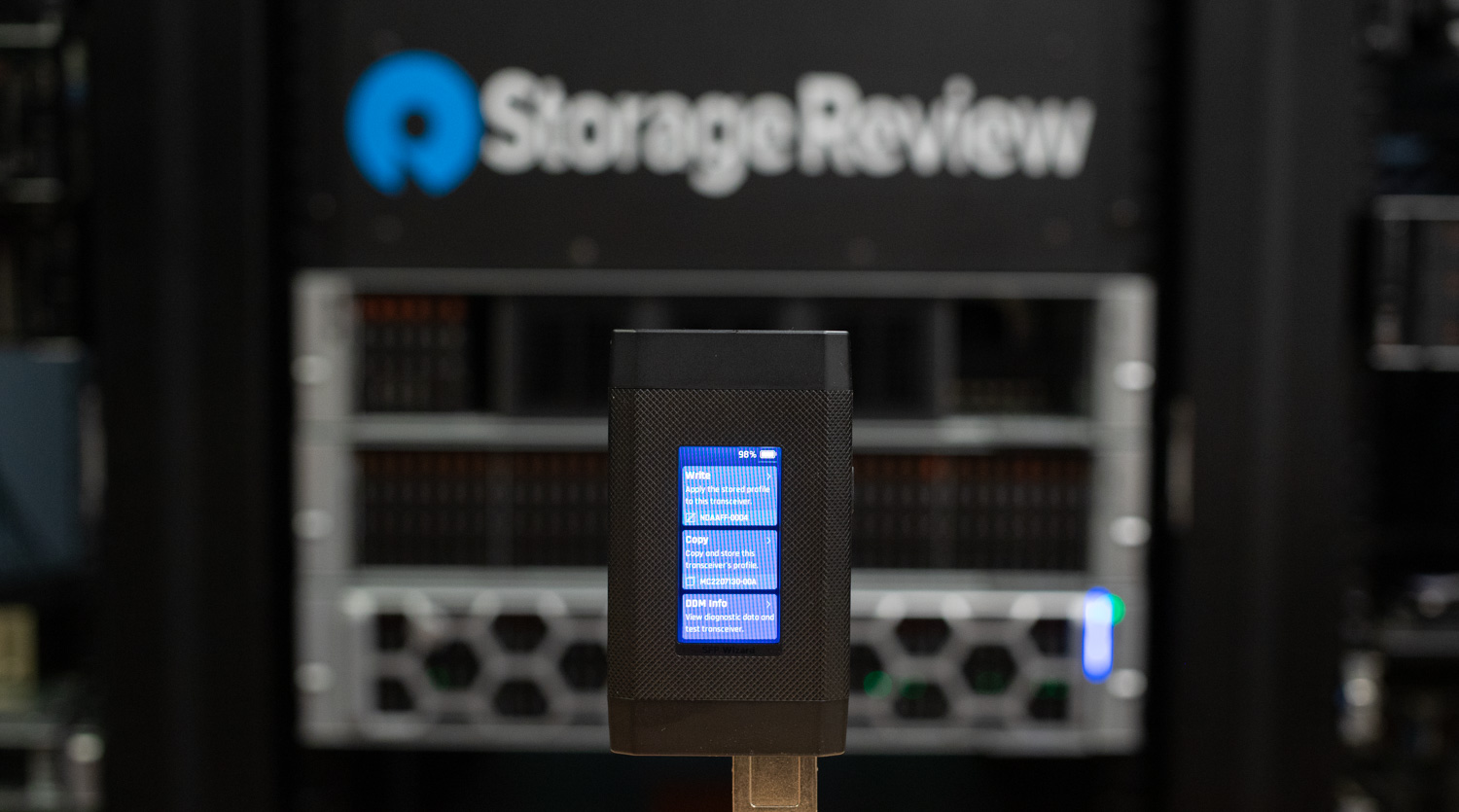 SFP Wizard front view with settings screen.