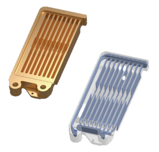 Alloy single-piece DIMM cooler