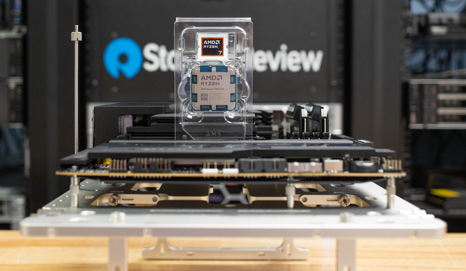 AMD Ryzen 7 9850X3D in protective case