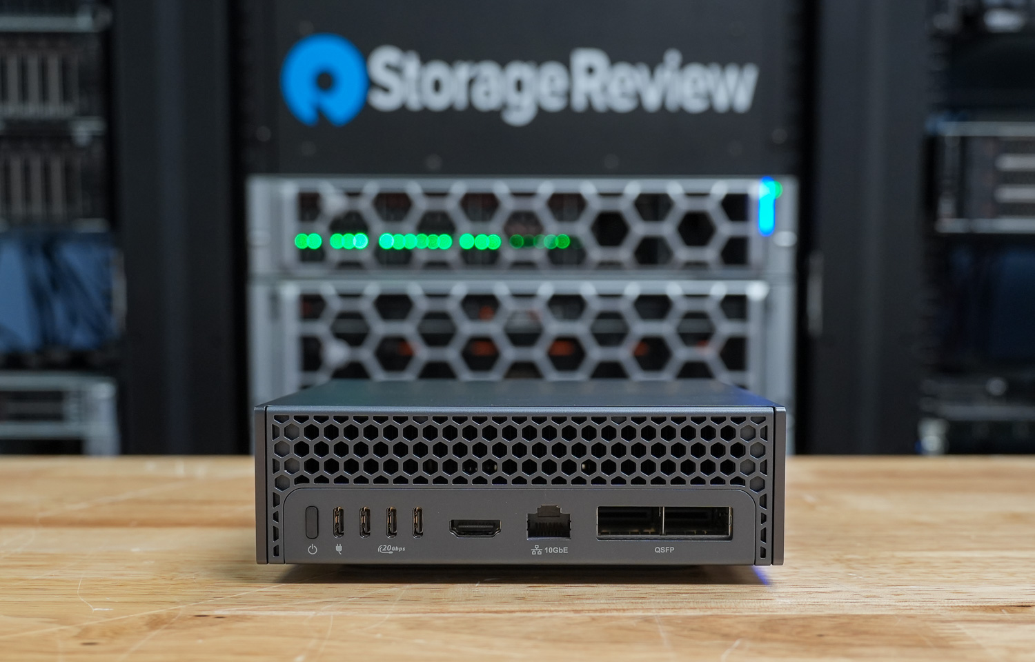 Dell Pro Max GB10 Rear View with faceplate