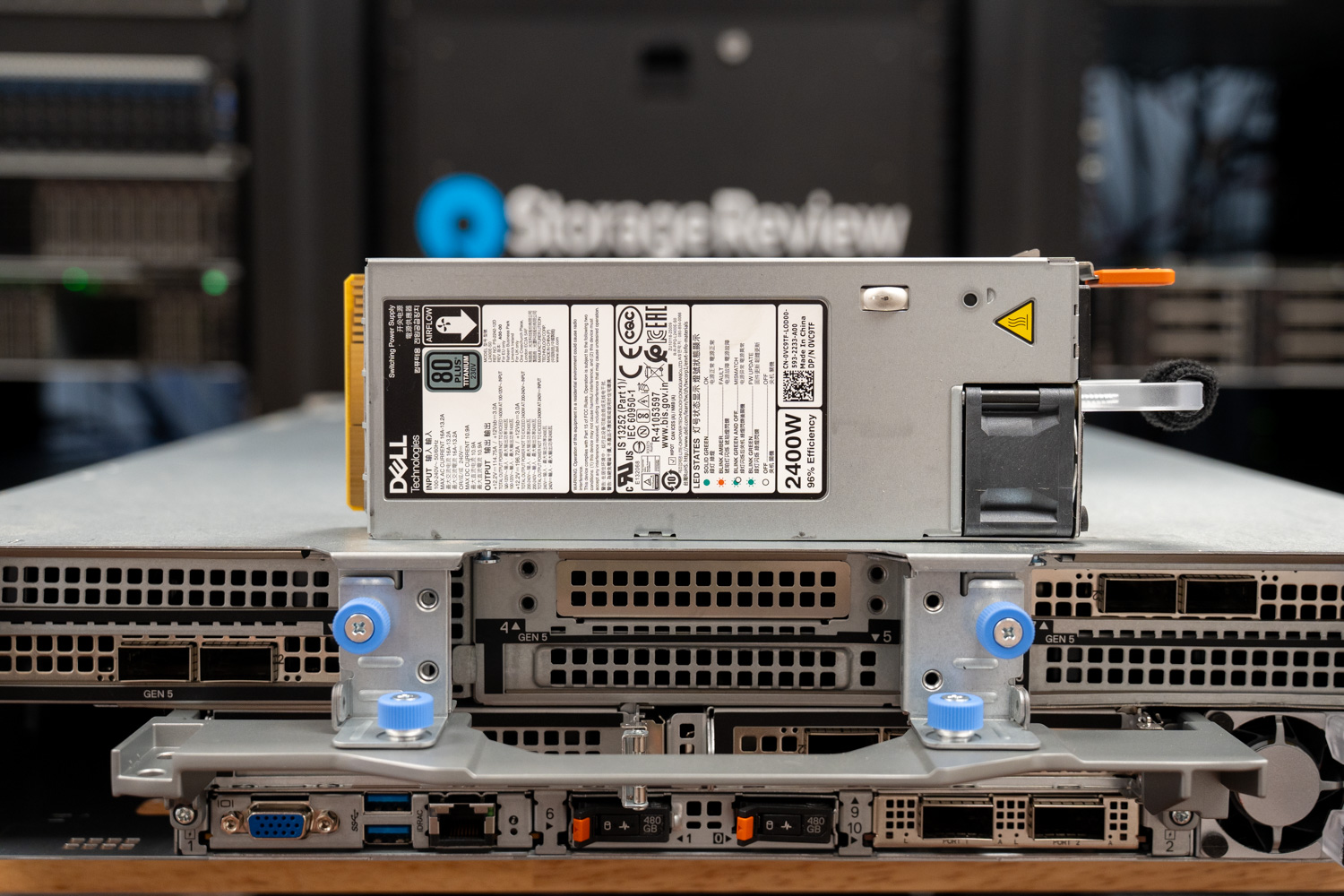 Dell PowerEdge R770AP hot swap redundant 2400w PSU