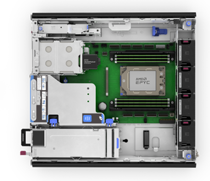 HPE Proliant DL145 Gen11 inside