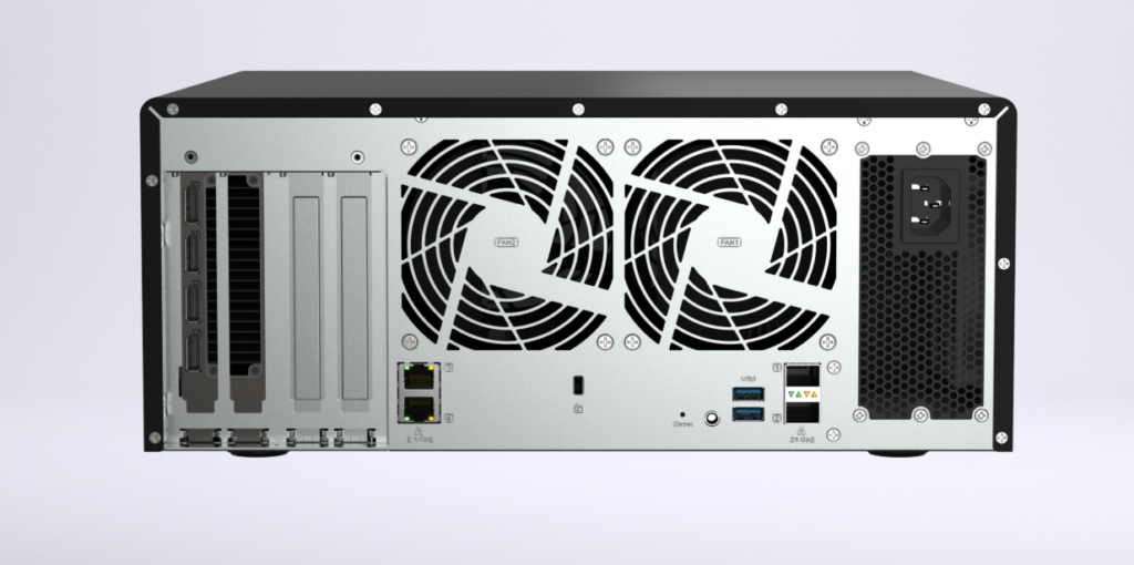 QNAP QAI h1290FX rear panel