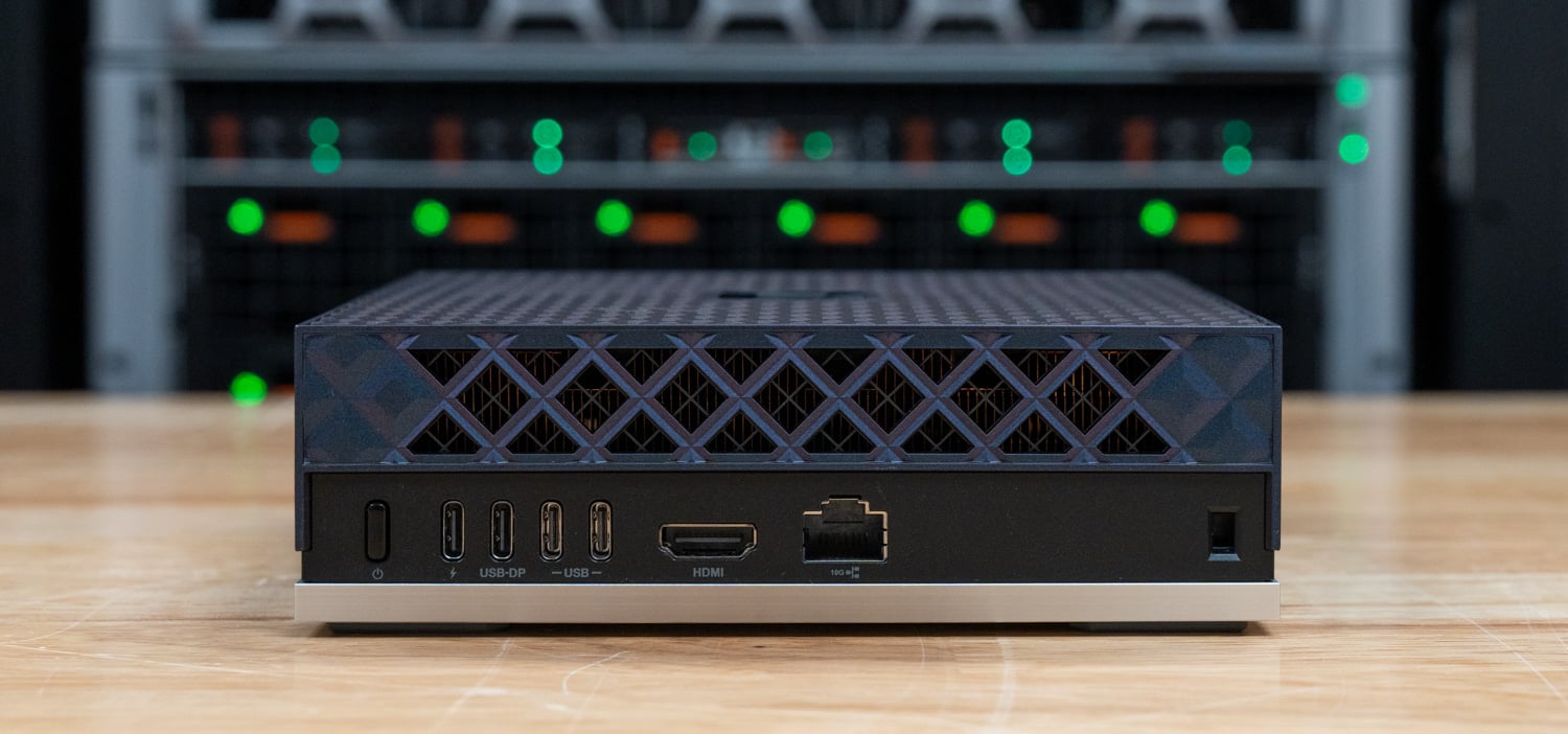 AMD Ryzen AI Halo rear connectivity.