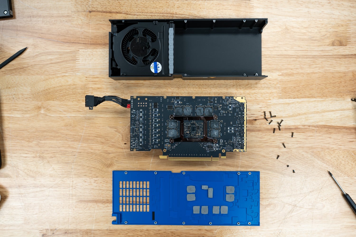 Intel Arc Pro B70 Review GPU disassembled 
