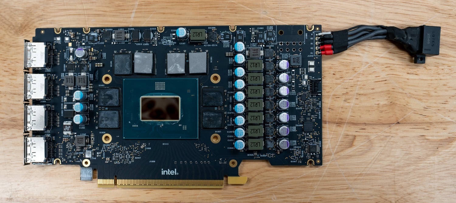 Intel Arc Pro B70 Review GPU board top