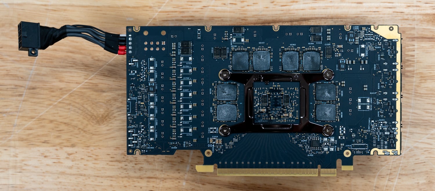 Intel Arc Pro B70 Review GPU board bottom
