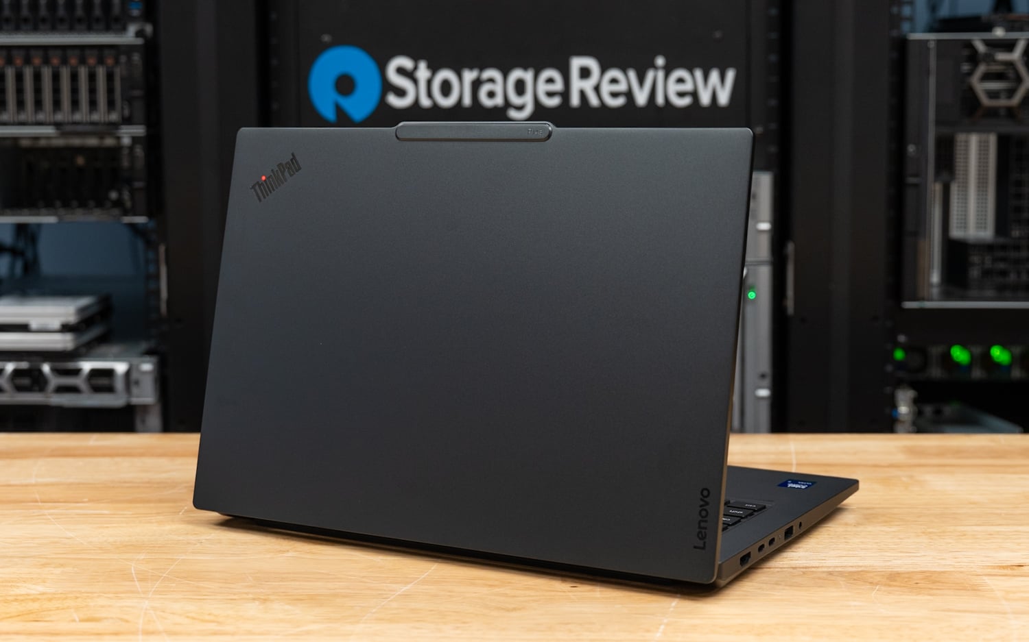 Lenovo ThinkPad P14s Gen 7 lid closed, rear angle