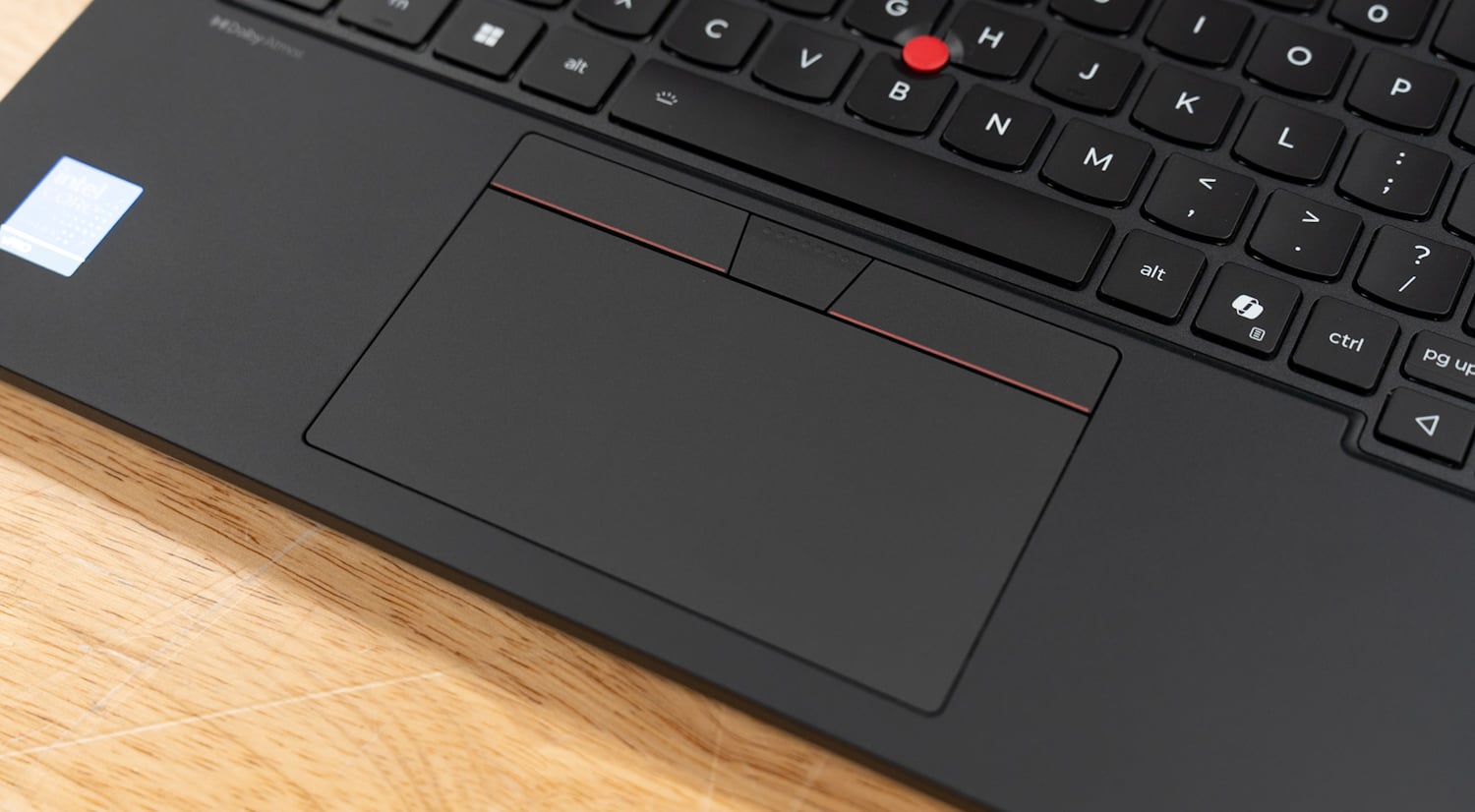 Lenovo ThinkPad P14s Gen 7 touchpad close-up