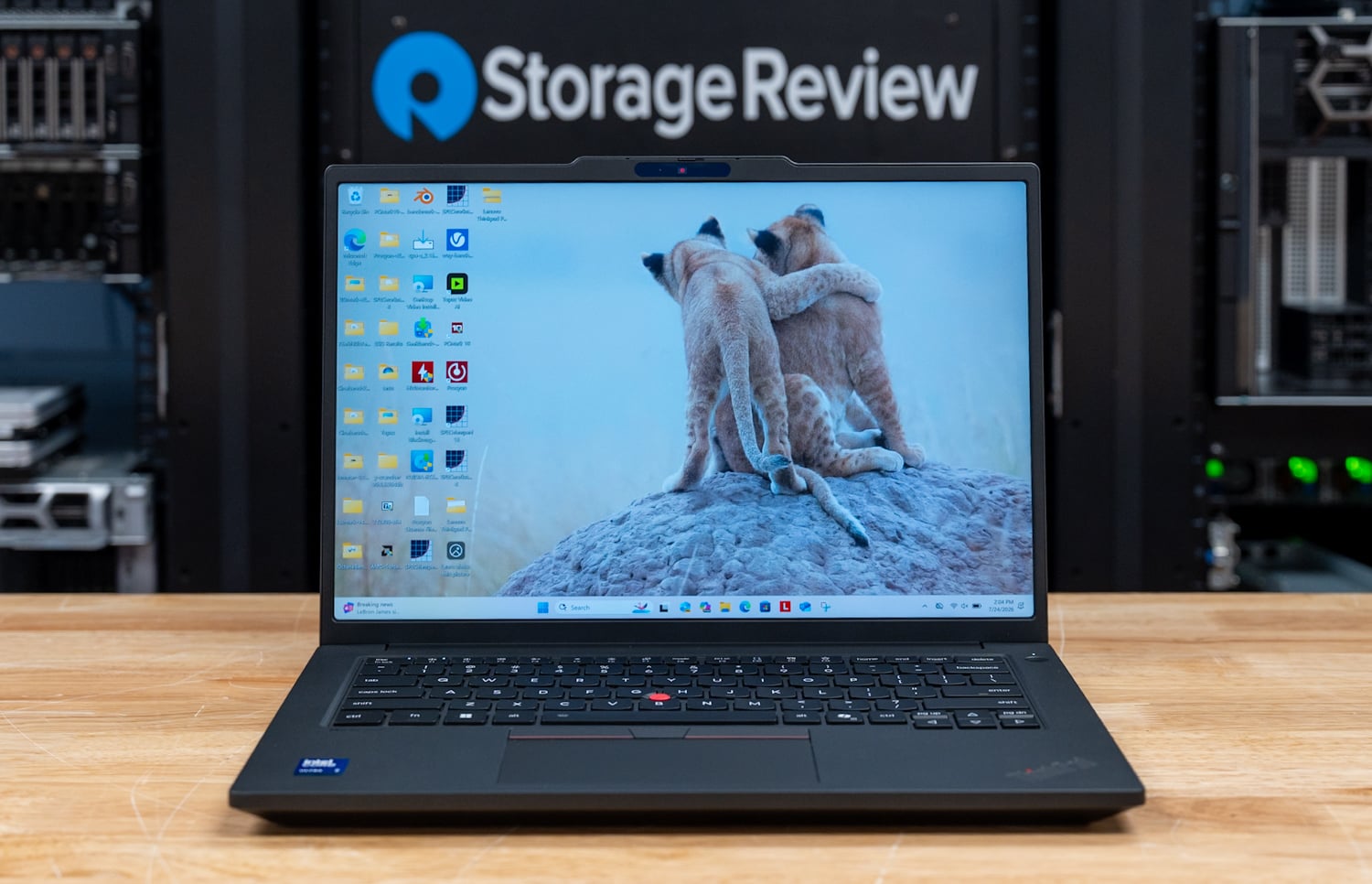 Lenovo ThinkPad P14s Gen 7 front view of the 14.5-inch display