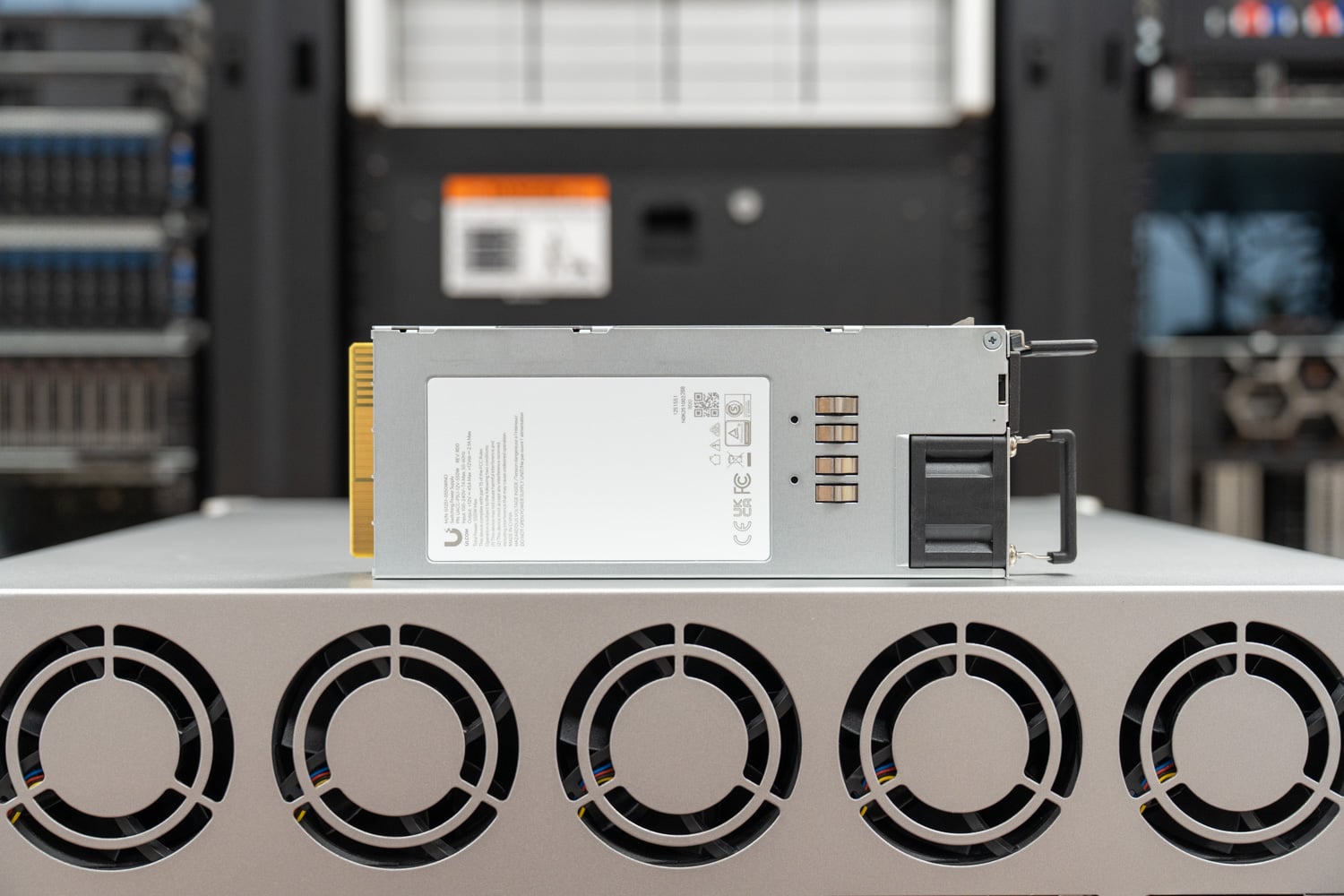 Ubiquiti Enterprise NAS M.2 NVMe slots behind the rear blank panel