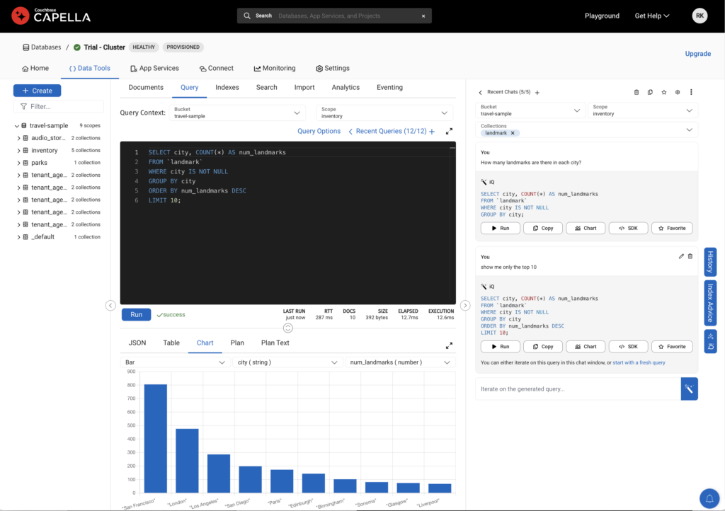 Couchbase Capalla IQ screencap