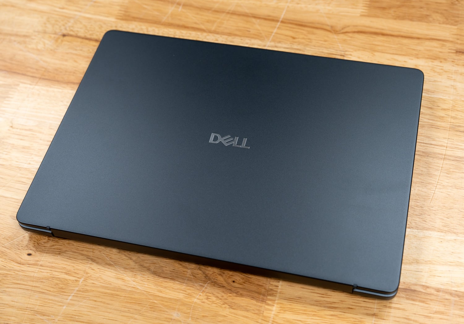 Dell Pro Precision 5 14s closed showing aluminum lid with Dell logo