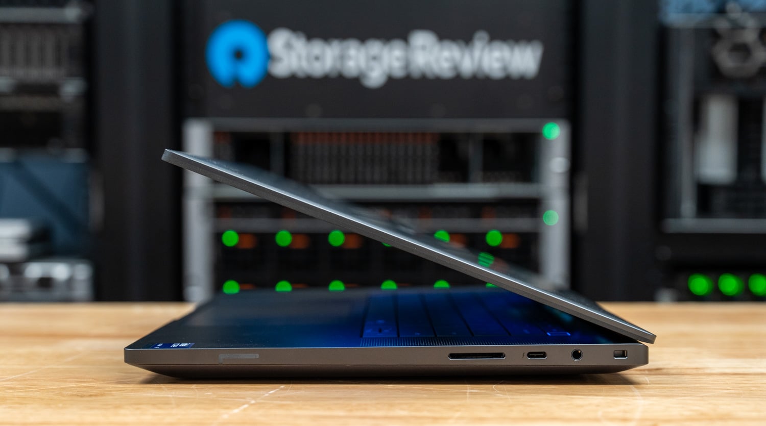 Left-side ports on the Dell Pro Precision 7 16