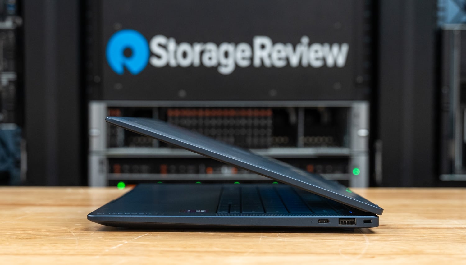 HP EliteBook X G2i edge with USB-C, powered USB-A, and the nano security lock slot