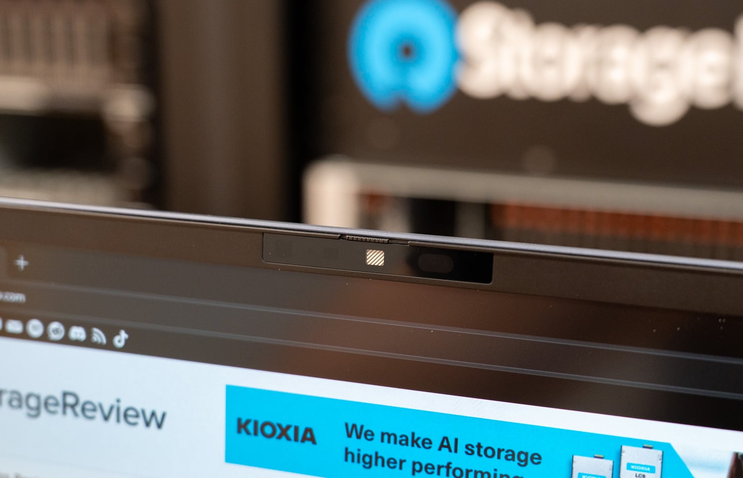 HP EliteBook X G2i top bezel with the 5MP IR camera