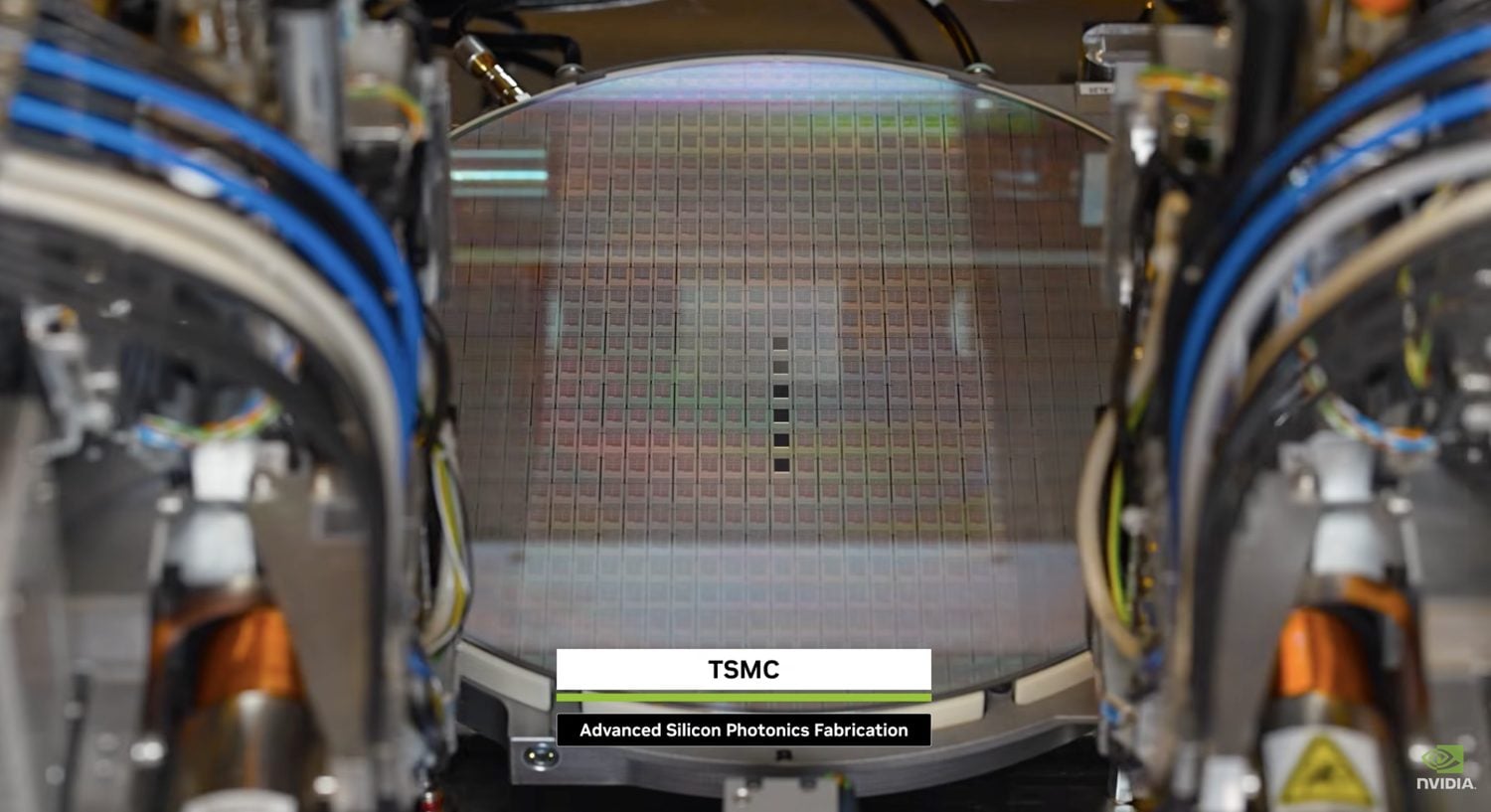 Silicon photonics wafer for NVIDIA Spectrum-X Ethernet Photonics in a TSMC fabrication tool